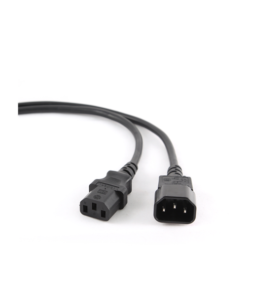 Cablexpert, PC-189-VDE power extension cable 1.8 meter, Black C14 coupler, C14 coupler