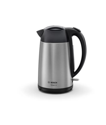 Veekeetja Bosch, DesignLine TWK3P420, Electric, 2400 W, 1.7 L, Stainless steel, 360° rotational base, Stainless steel/Black