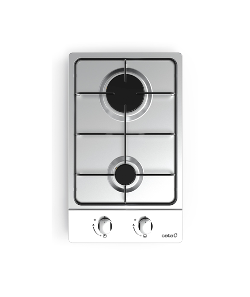 CATA, GI 3002 X, Gas, Number of burners/cooking zones 2, Rotary knobs, Stainless steel