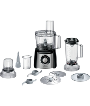 Köögikombain Bosch, MultiTalent 3 Plus, MCM3PM386, 900 W, Number of speeds 2, Bowl capacity 2.3 L, Black/Stainless steel