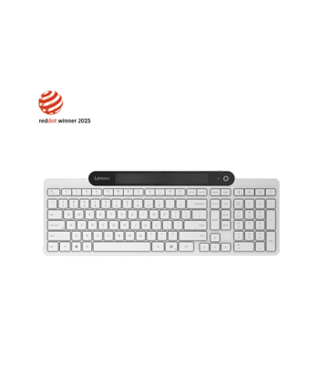 Lenovo 800 Self-Charging Bluetooth Keyboard-US English, Keyboard, Bluetooth, US English, White