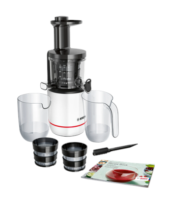 Bosch MESM500W VitaExtract, Type Slow Juicer, White, 150 W, Number of speeds 1