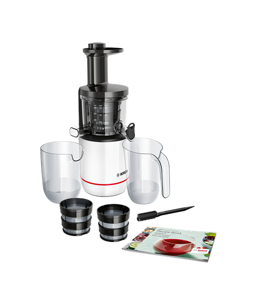 Bosch MESM500W VitaExtract, Type Slow Juicer, White, 150 W, Number of speeds 1
