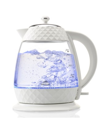 ETA Crystal ETA315490010 Electric, 2200 W, 1.7 L, Glass, 360° rotational base, Glass/White