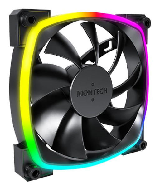 CASE FAN 120MM/AX120 PWM BLACK 3 IN 1 MONTECH