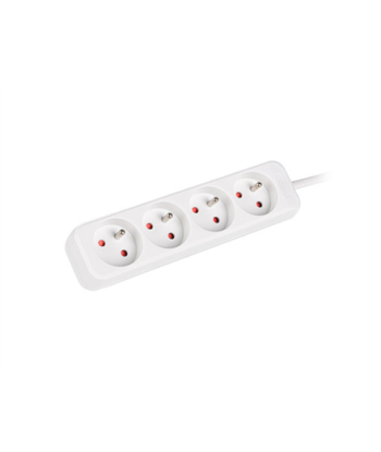Lanberg Cable Power Strip 4X French Outlets Quality-Grade Copper, 1.5 m | PS0-04E-0150-W