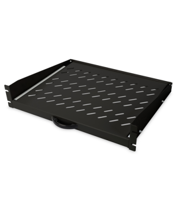 Digitus Extendible Shelf for fixed mounting on front 483 mm (19") profile rails | DN-19-TRAY-2-450-SW