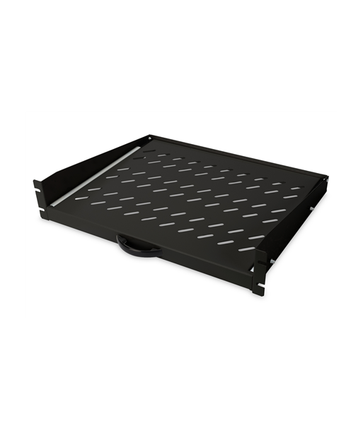 Digitus Extendible Shelf for fixed mounting on front 483 mm (19") profile rails | DN-19-TRAY-2-450-SW