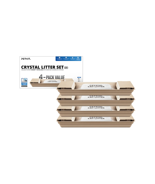 PETKIT Crystal Litter для Purobot Crystal Duo 4 мешка Высокопоглощающий Силикагелевый Наполнитель