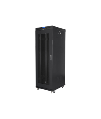 Lanberg, Rack cabinet 19" free-standing 37U/600x800 (flat pack) with mesh door, LCD, FF01-6837-23BL, Black