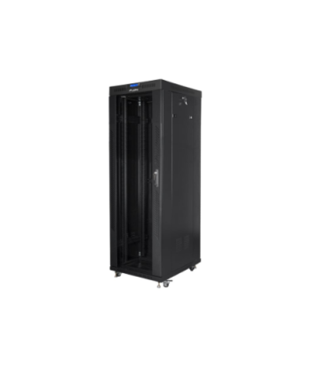 Lanberg, Rack cabinet 19" free-standing 37U/800x1000 (flat pack) with glass door, LCD, FF01-8037-12BL, Black