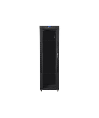 Lanberg, Rack cabinet 19" free-standing 42U/600x800 (flat pack) with glass door, LCD, FF01-6842-12BL, Black