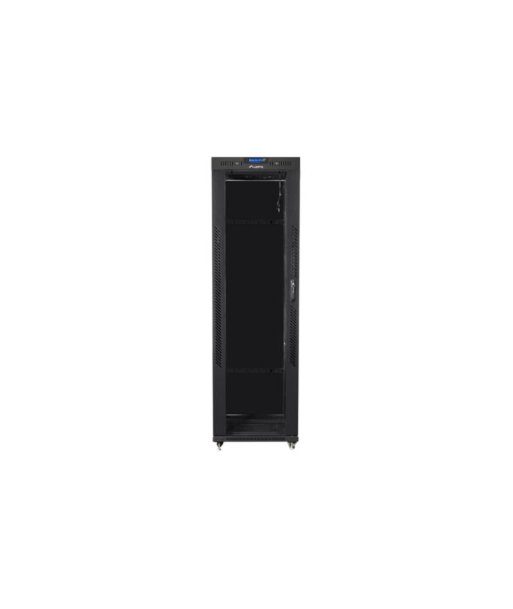 Lanberg, Rack cabinet 19" free-standing 42U/600x800 (flat pack) with glass door, LCD, FF01-6842-12BL, Black