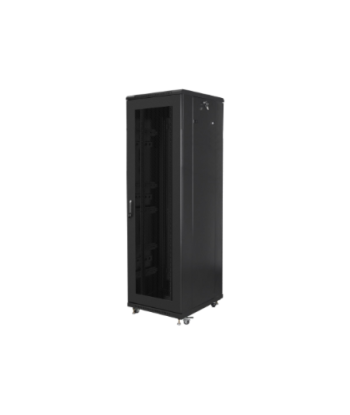 Lanberg, Rack cabinet 19" free-standing 42U/600x800 (flat pack) with mesh door, FF01-6842-23B, Black