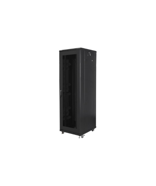 Lanberg, Rack cabinet 19" free-standing 42U/600x800 (flat pack) with mesh door, FF01-6842-23B, Black