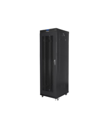 Lanberg, Rack cabinet 19" free-standing 42U/600x800 (flat pack) with mesh door, LCD, FF01-6842-23BL, Black