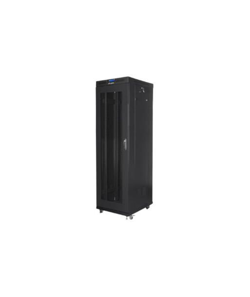 Lanberg, Rack cabinet 19" free-standing 42U/600x800 (flat pack) with mesh door, LCD, FF01-6842-23BL, Black