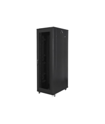 Lanberg, Rack cabinet 19" free-standing 42U/800x1000 (flat pack) with mesh door, FF01-8042-23B, Black