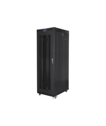 Lanberg, Rack cabinet 19" free-standing 42U/800x1000 (flat pack) with mesh door, LCD, FF01-8042-23BL, Black