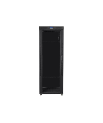Lanberg, Rack cabinet 19" free-standing 42U/800x800 (flat pack) with glass door, LCD, FF01-8842-12BL, Black