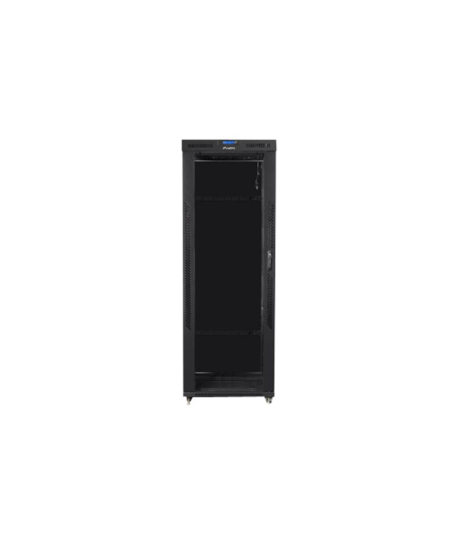Lanberg, Rack cabinet 19" free-standing 42U/800x800 (flat pack) with glass door, LCD, FF01-8842-12BL, Black