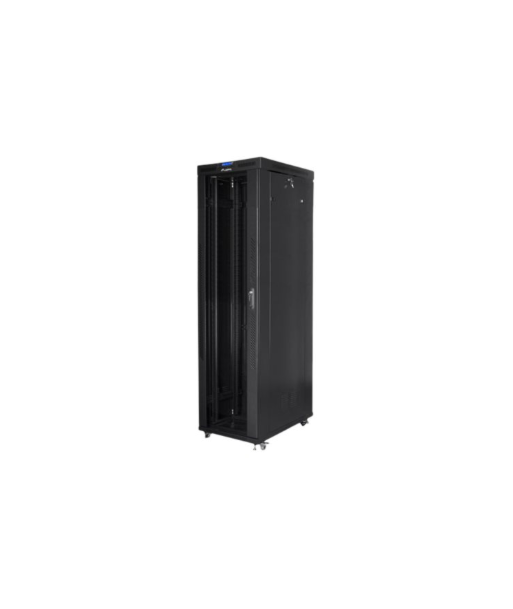 Lanberg, Rack cabinet 19" free-standing 47U/800x1000 (flat pack) with glass door, LCD, FF01-8047-12BL, Black