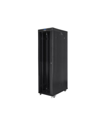 Lanberg, Rack cabinet 19" free-standing 47U/800x1200 (flat pack) with glass door, LCD, FF01-8247-12BL, Black