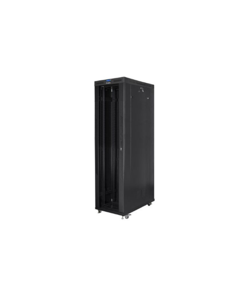 Lanberg, Rack cabinet 19" free-standing 47U/800x1200 (flat pack) with glass door, LCD, FF01-8247-12BL, Black