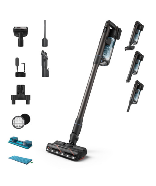 Пылесос PHILIPS Dry&wet 2-in-1 stick vacuum Blue Bagless Battery 1.7 kg XC7163/01