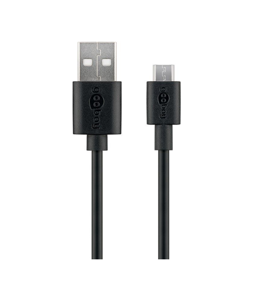 Goobay, Micro USB charging and sync cable, 46800, USB-A to micro-USB USB 2.0 male (type A), USB 2.0 micro male (type B)