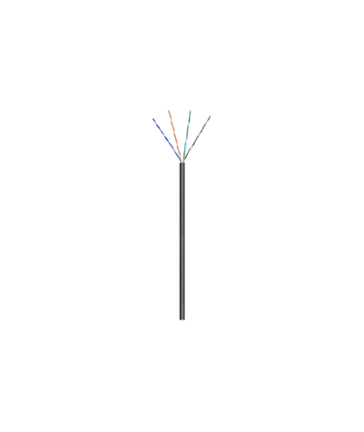 Goobay Outdoor Network Cable, CAT 5e U/UTP, AWG 26/7, Cable length: 100 m, Black