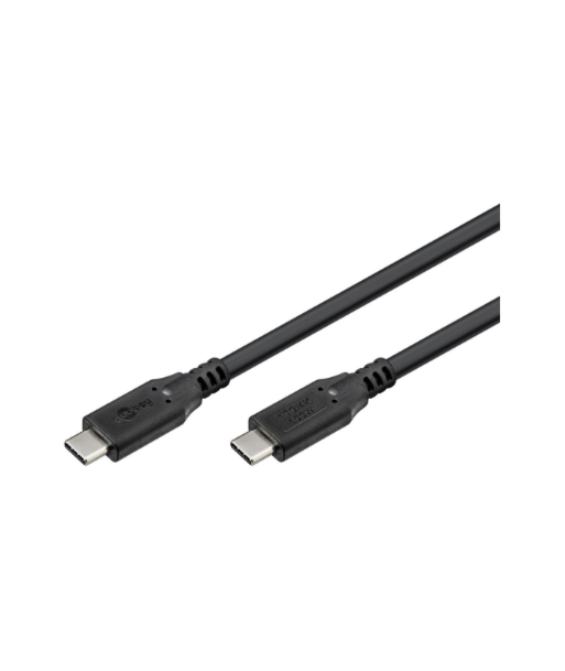 Goobay USB-C cable | Male | 24 pin USB-C | Male | 24 pin USB-C | Black