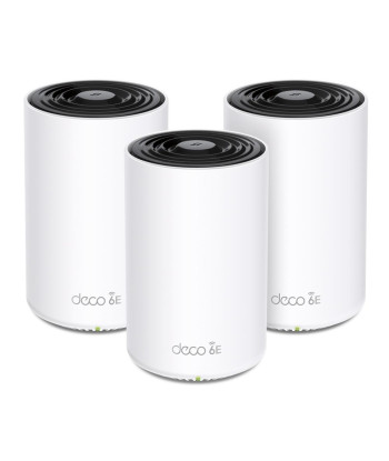 Pääsupunkt (AP) Wireless Router TP-LINK Wireless / Router 2-pack 5400 Mbps Mesh Wi-Fi 6e 2x10/100/1000M 1x2.5GbE LAN \ WAN