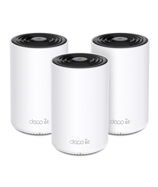 Pääsupunkt (AP) Wireless Router TP-LINK Wireless / Router 2-pack 5400 Mbps Mesh Wi-Fi 6e 2x10/100/1000M 1x2.5GbE LAN \ WAN