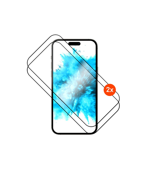Fixed Screen protector, Apple, iPhone 17, Tempered glass, Black, Full Cover 2.5D