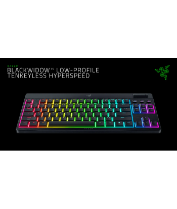 Razer BlackWidow V4 Low‑Profile Tenkeyless HyperSpeed Yellow Switch US Layout