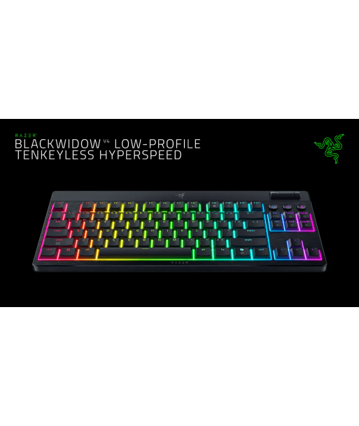 Razer BlackWidow V4 Low‑Profile Tenkeyless HyperSpeed Yellow Switch US раскладка