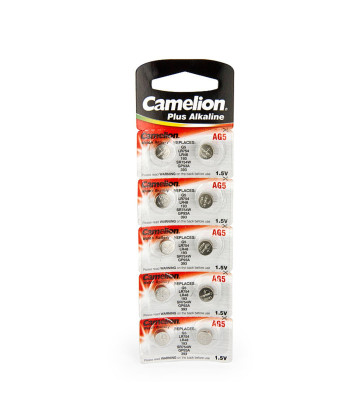 Camelion AG5 / LR754 / 393 / 193 leelispatareid 1.5V (10‑pakis)