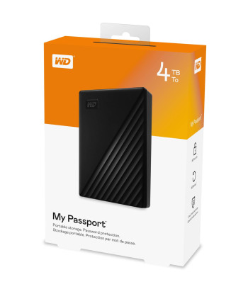 WD My Passport 2.5" 4TB External Hard Drive Black