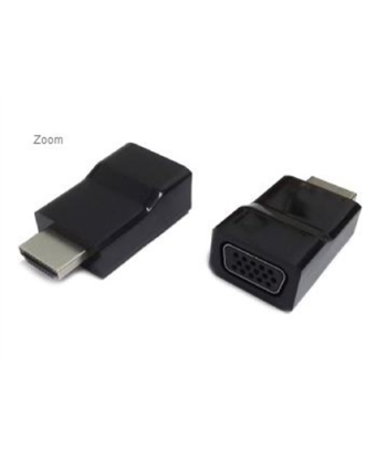 Gembird, HDMI to VGA adapter, single port, Black, HDMI, VGA