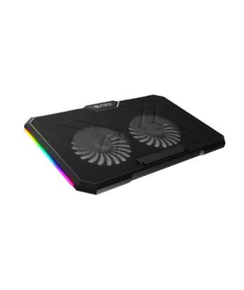 Genesis Laptop Cooler Cooling Pad Fury Gunbai G3 Fans, RGB LED Light, 2 USB, 14.1-17.3"