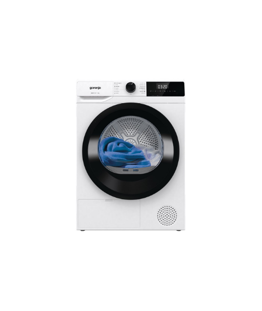 Gorenje Dryer Machine, DHNE82, Energy efficiency class Class D, Front loading, 8 kg, LED, Depth 55 cm, White