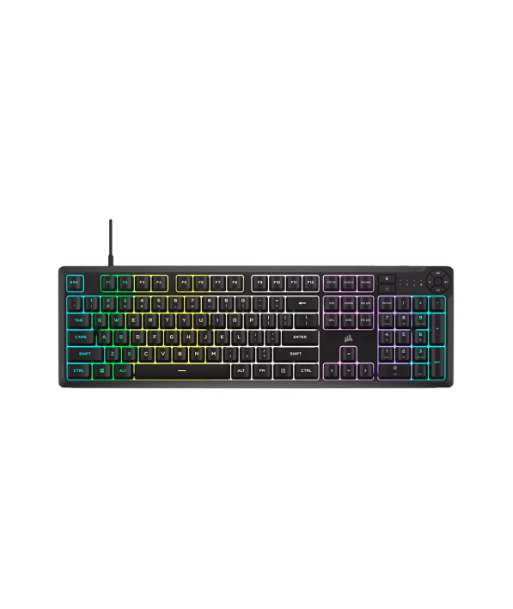 Corsair K55 CORE RGB, Gaming keyboard, Wired, NA, Black, USB 2.0 Type-A