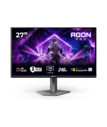 AOC, AG276UZD, 27", QD-OLED, UHD, 16:9, 240 Hz, 0.03 ms, 3840 x 2160 pixels, HDMI ports quantity 2, Black