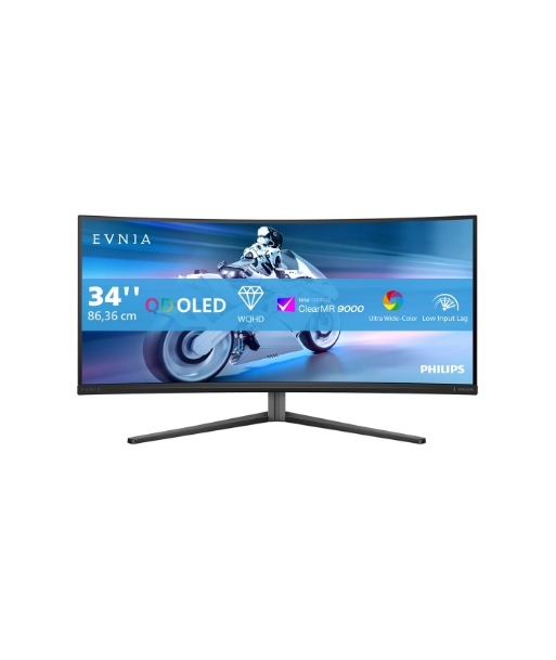 Philips, 34M2C6500/00 Evnia 6000, 34", LED, WQHD, 21:9, 175 Hz, 0.03 ms, 3440 x 1440 pixels, HDMI ports quantity 2