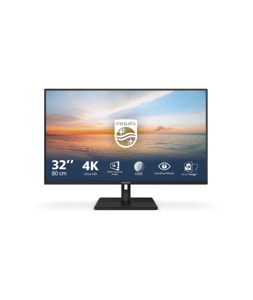 Philips, 32E1N1800LA/00, 31.5", VA, 16:9, 60 Hz, 4 ms, 3840 x 2160 pixels, 300 cd/m², HDMI ports quantity 2