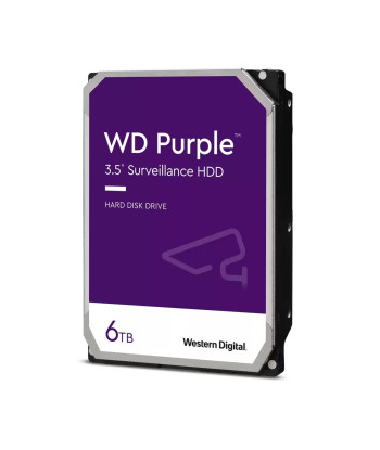 HDD WESTERN DIGITAL Purple 6TB SATA 256 MB 5400 rpm 3,5" WD64PURZ