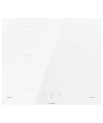 Pliidiplaat Gorenje, GI6401WSC, Induction, Number of burners/cooking zones 4, Touch, Timer, White, Display
