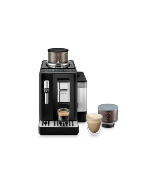 Delonghi Coffee Machine, EXAM 440.35.B RIVELIA, Pump pressure 19 bar, Built-in milk frother, Automatic, 1450 W, Onyx Black