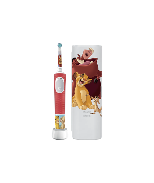 Зубная щетка Braun, Vitality PRO Kids 3+ Lion King, Rechargeable, For children, Number of brush heads included 1, Number of